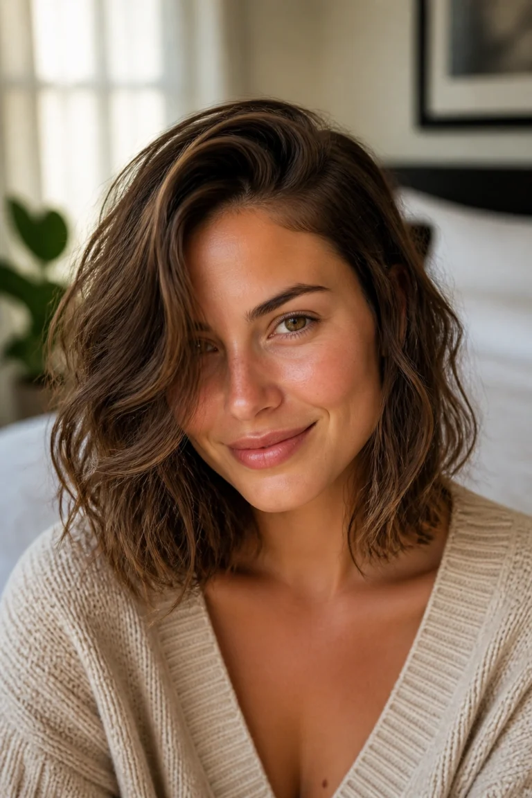 18 Tousled Hairstyles for Medium Length Hair