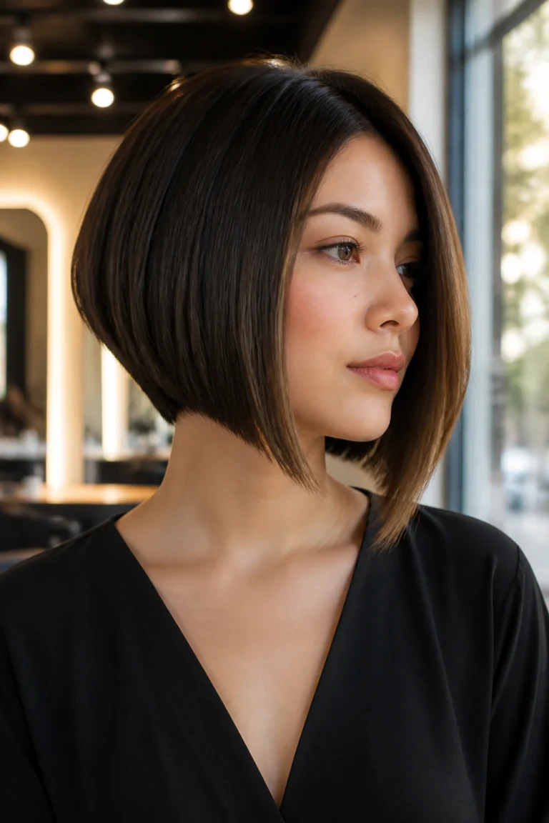 15 Chin Length Bob Styles for Round Faces