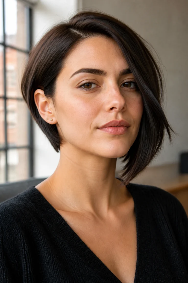 25 Short Hair Styles for Round Faces