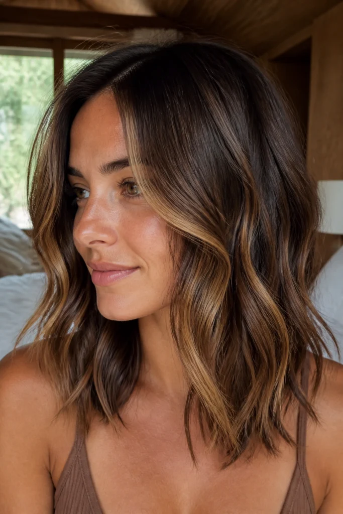 15 Brunette Hair Color Ideas for Medium Hair