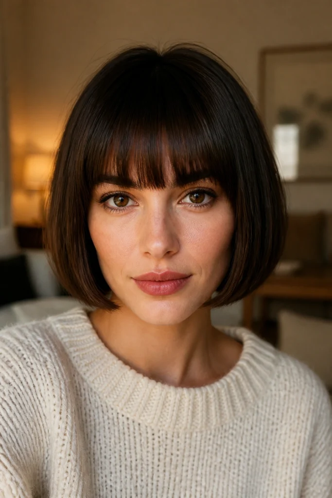 20 Chin Length Bobs With Bangs Women Love