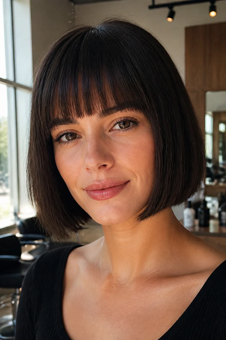 25 Bob Hairstyles With Bangs Women Are Loving