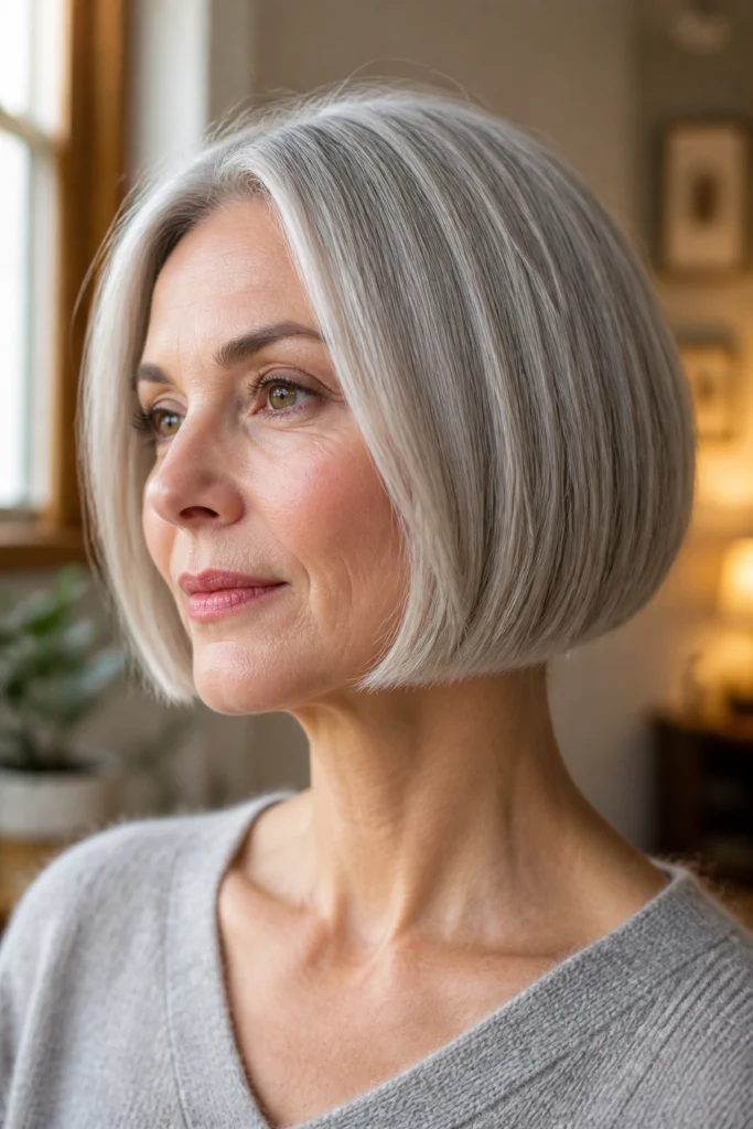20 Haircuts for Gray Hair Over 50