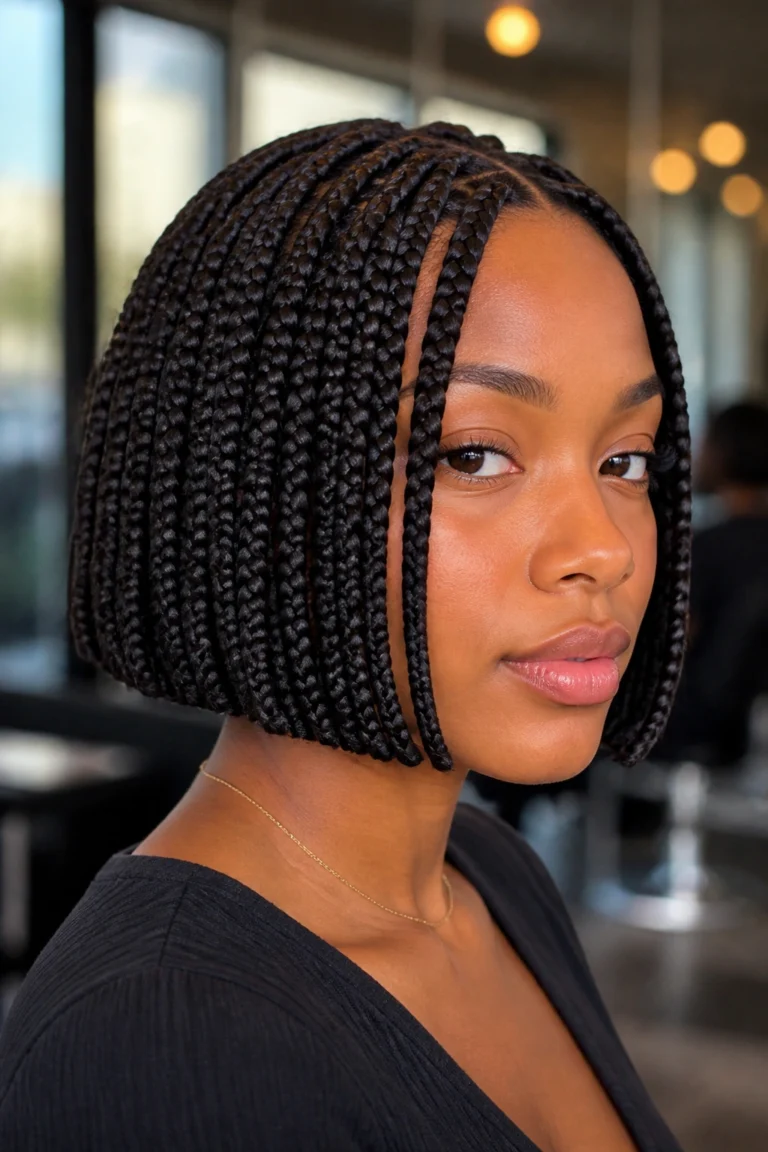 20 Short Box Braid Hairstyles for Black Women
