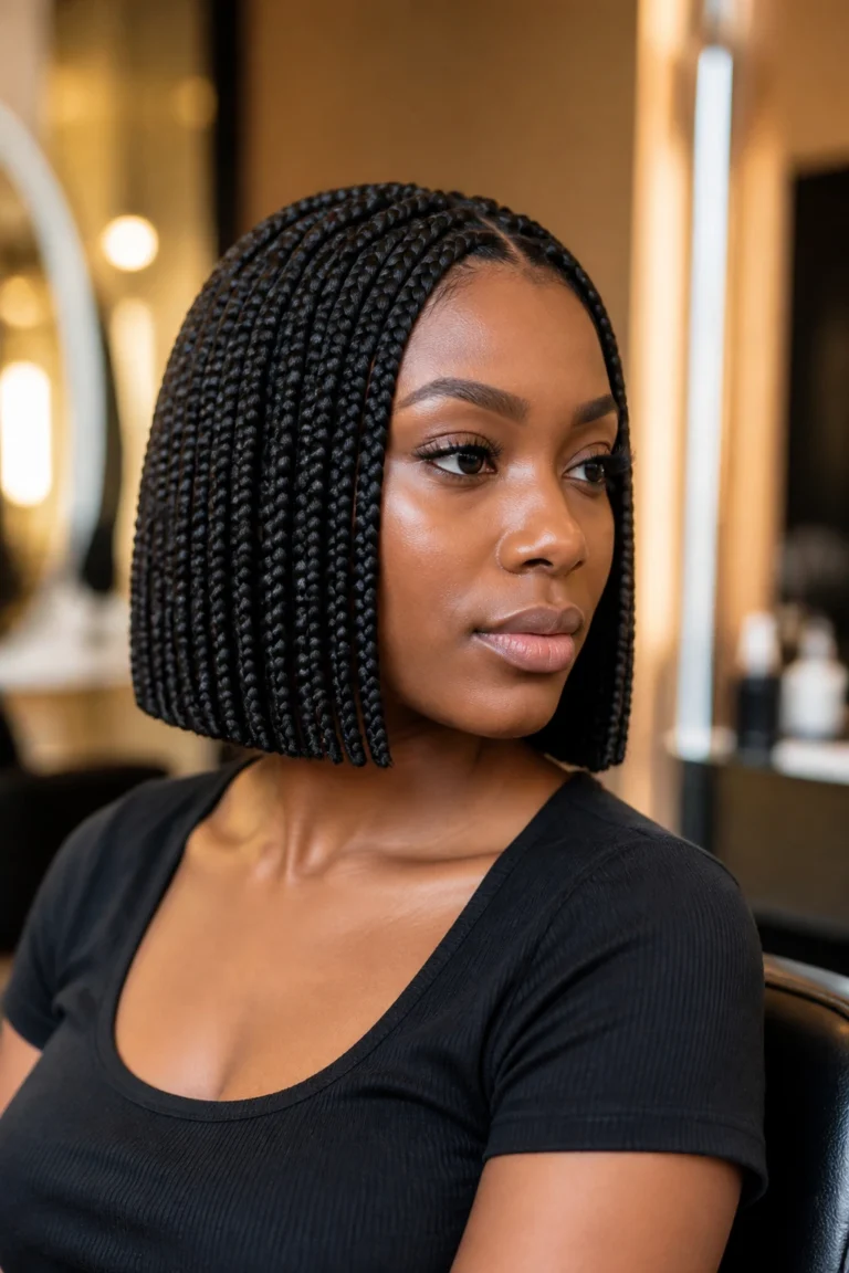 18 Box Braid Bob Styles for Black Women