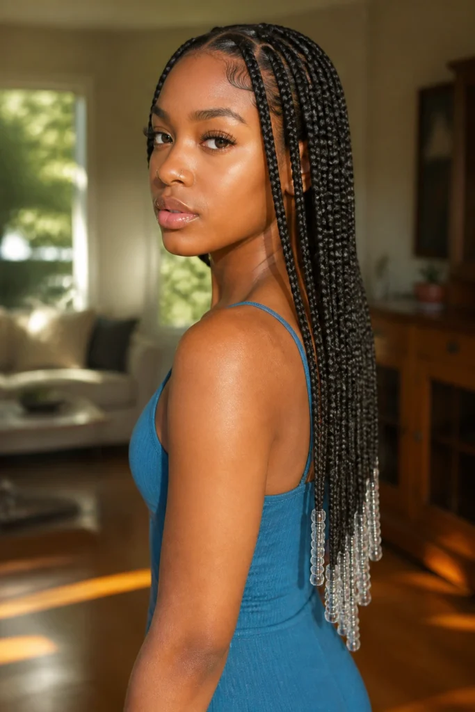 20 Box Braids With Beads for Extra Charm