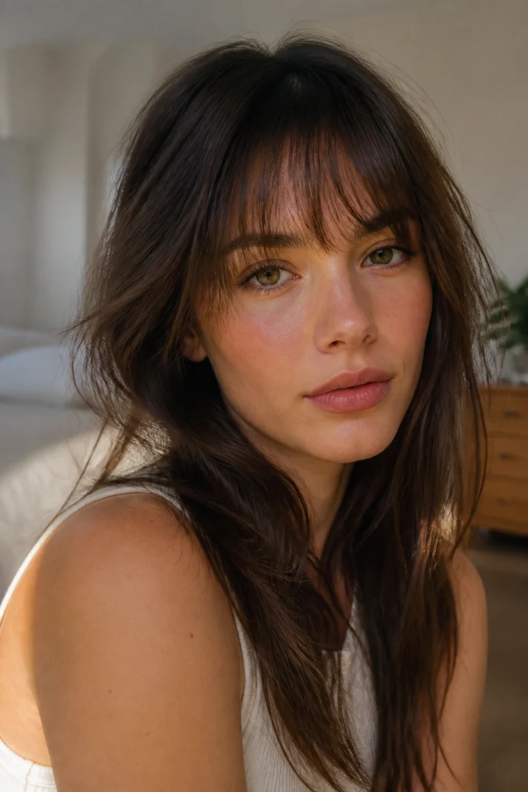 18 Feathered Bang Styles for Light Texture
