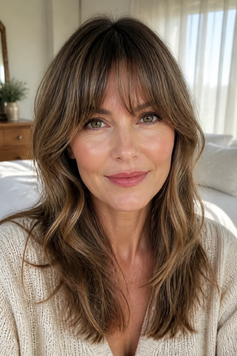 15 Curtain Bangs Ideas for Women Over 40