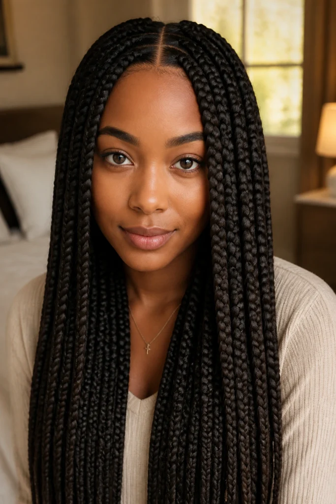 18 Big Box Braid Styles for Long Lengths