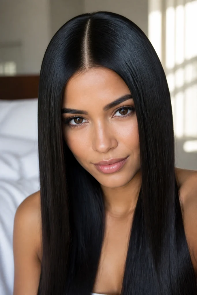 20 Elegant Straight Hairstyles for Long Hair