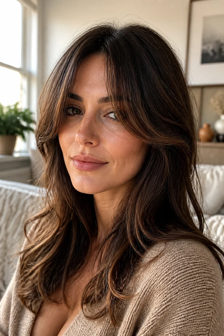 40 Curtain Bangs Ideas for Long Faces