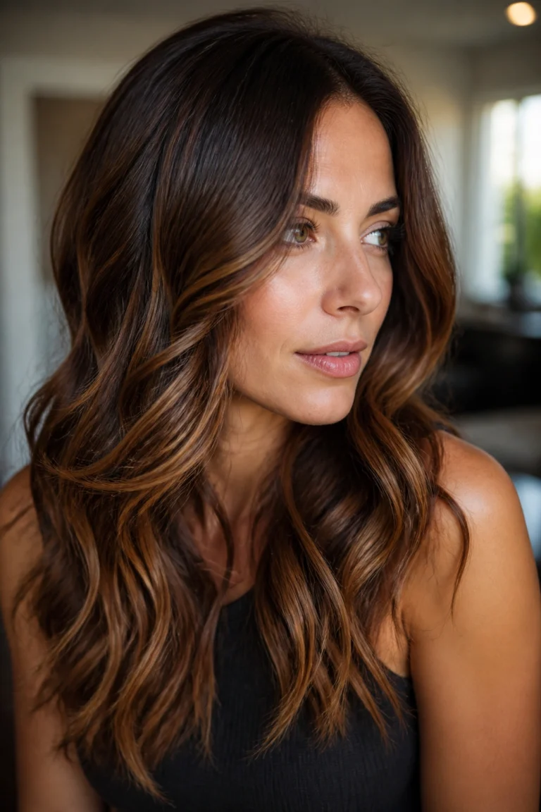 30 Brunette Hair Color Ideas for Wavy Hair