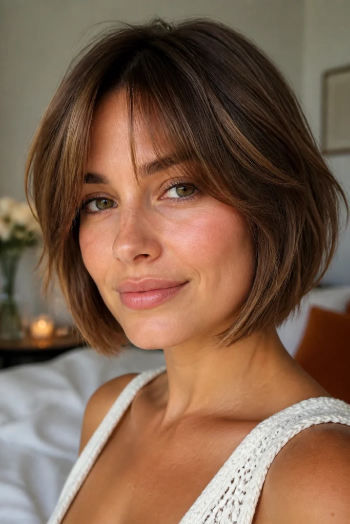 15 Layered Bobs With Bangs Women Will Love