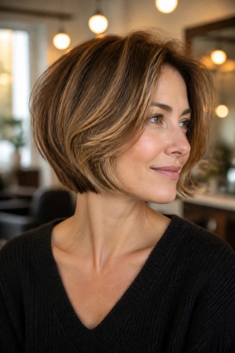 20 Fluffy Layered Bob Haircuts for a Soft Look