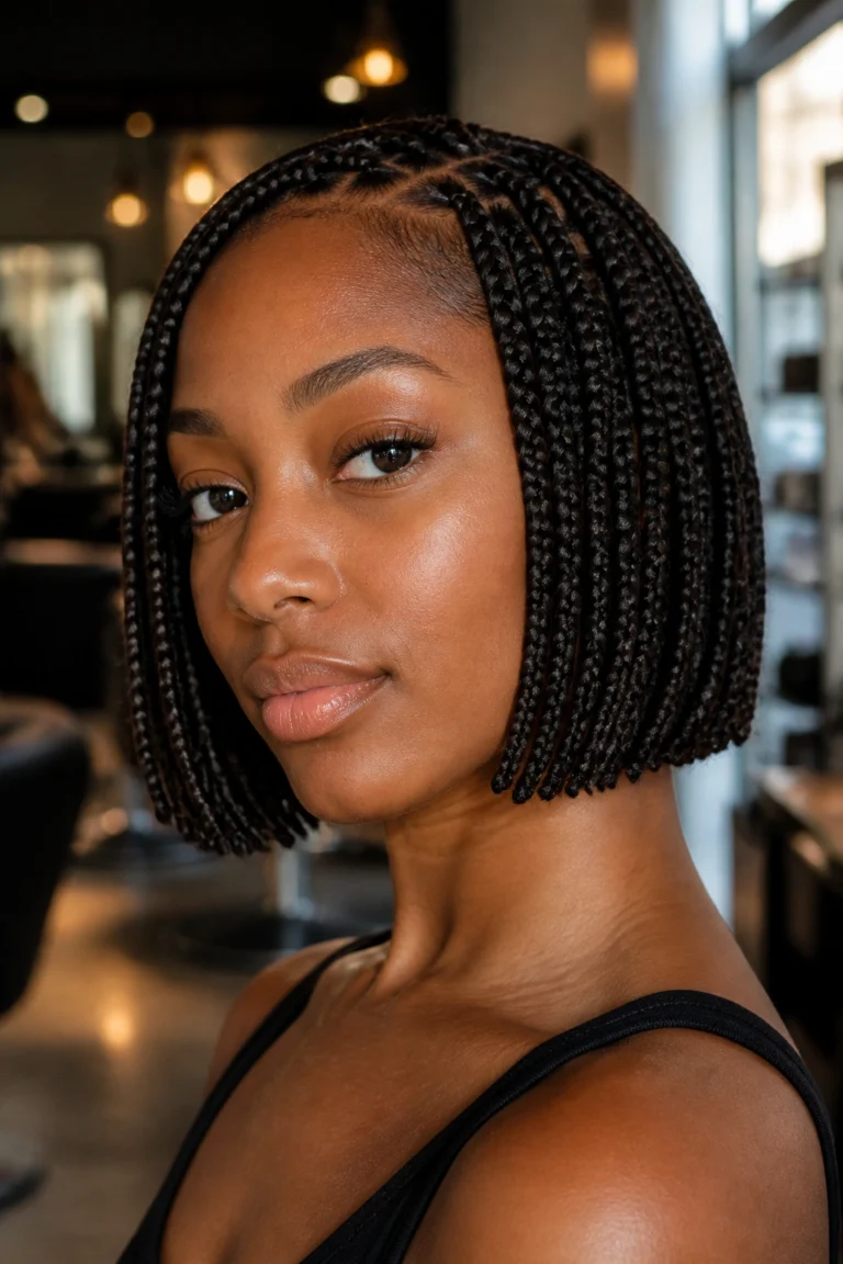 18 Bob Box Braids for Black Women