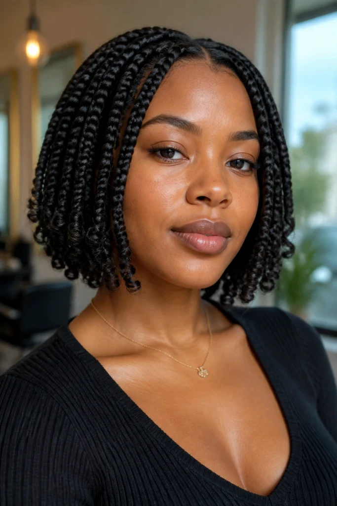 20 Bob Box Braids With Curly Ends to Try