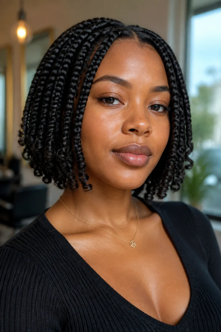 20 Bob Box Braids With Curly Ends to Try