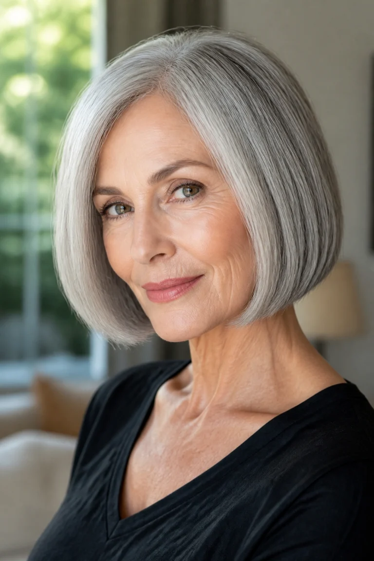 28 Grey Hair Ideas for Mature Women