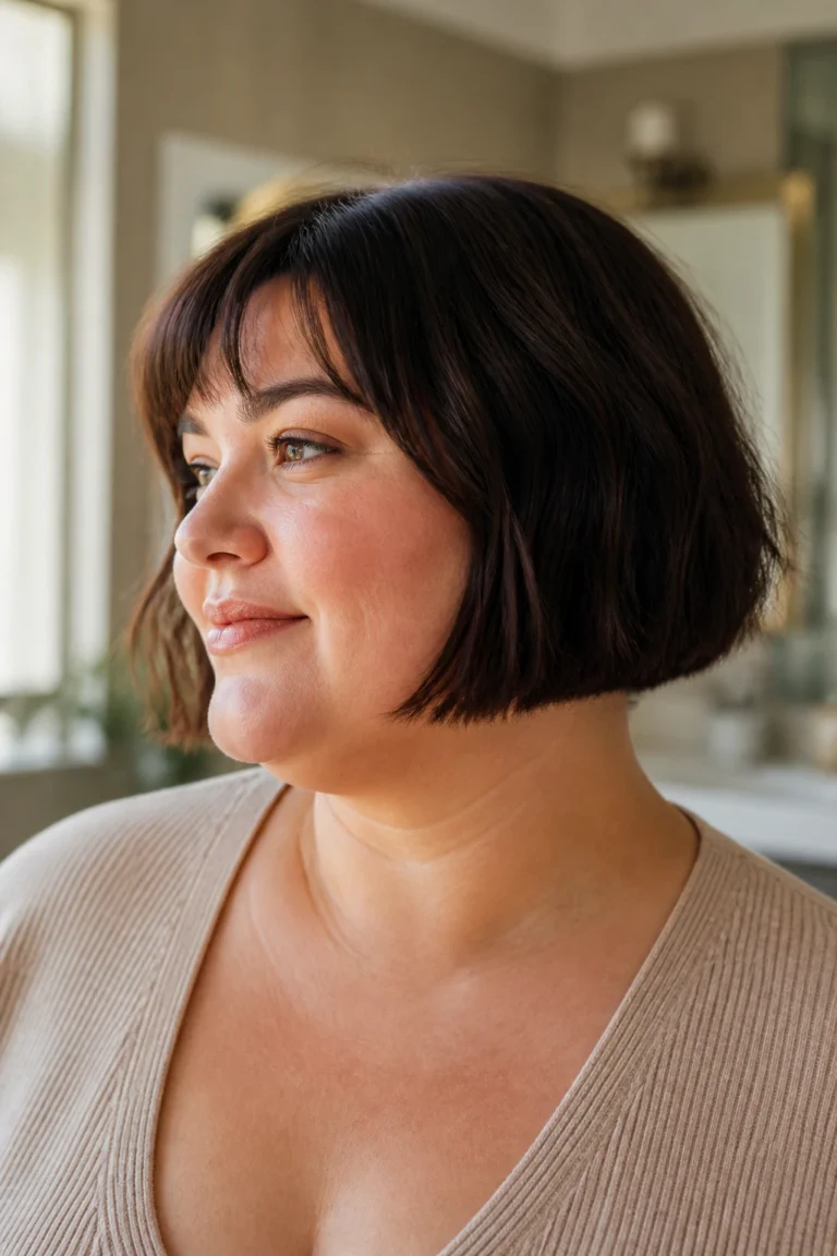 20 Short Haircuts for Plus Size Women
