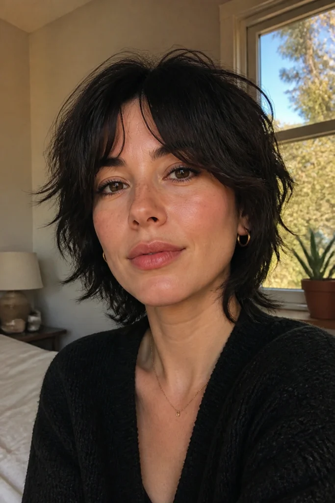 15 Short Shag Haircuts With Bangs
