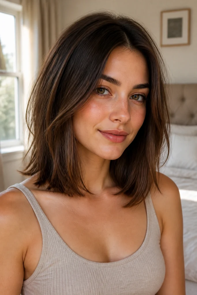 15 Medium Short Haircuts for Round Faces