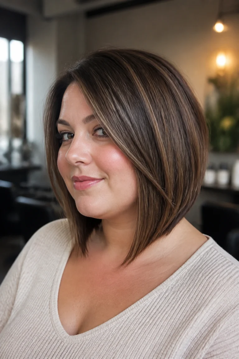 15 Angled Bobs for Round Faces