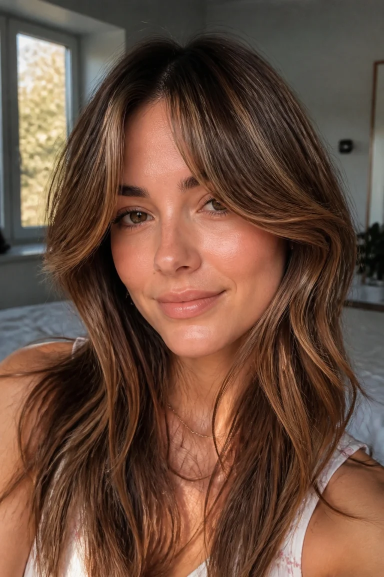 15 Soft Wavy Bangs for Heart Face Shapes