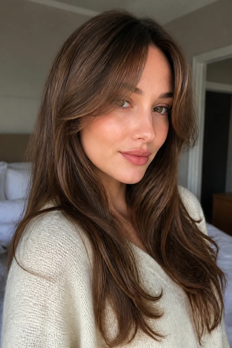25 Curtain Bangs Ideas for Long Hair