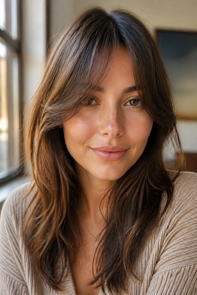 35 Bangs Ideas for Round Faces