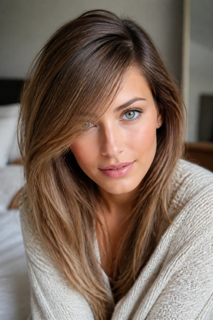 22 Side Swept Bang Styles for Face Framing