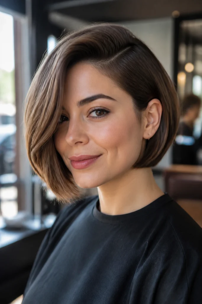 15 Side Parting Bob Haircuts for Asymmetry