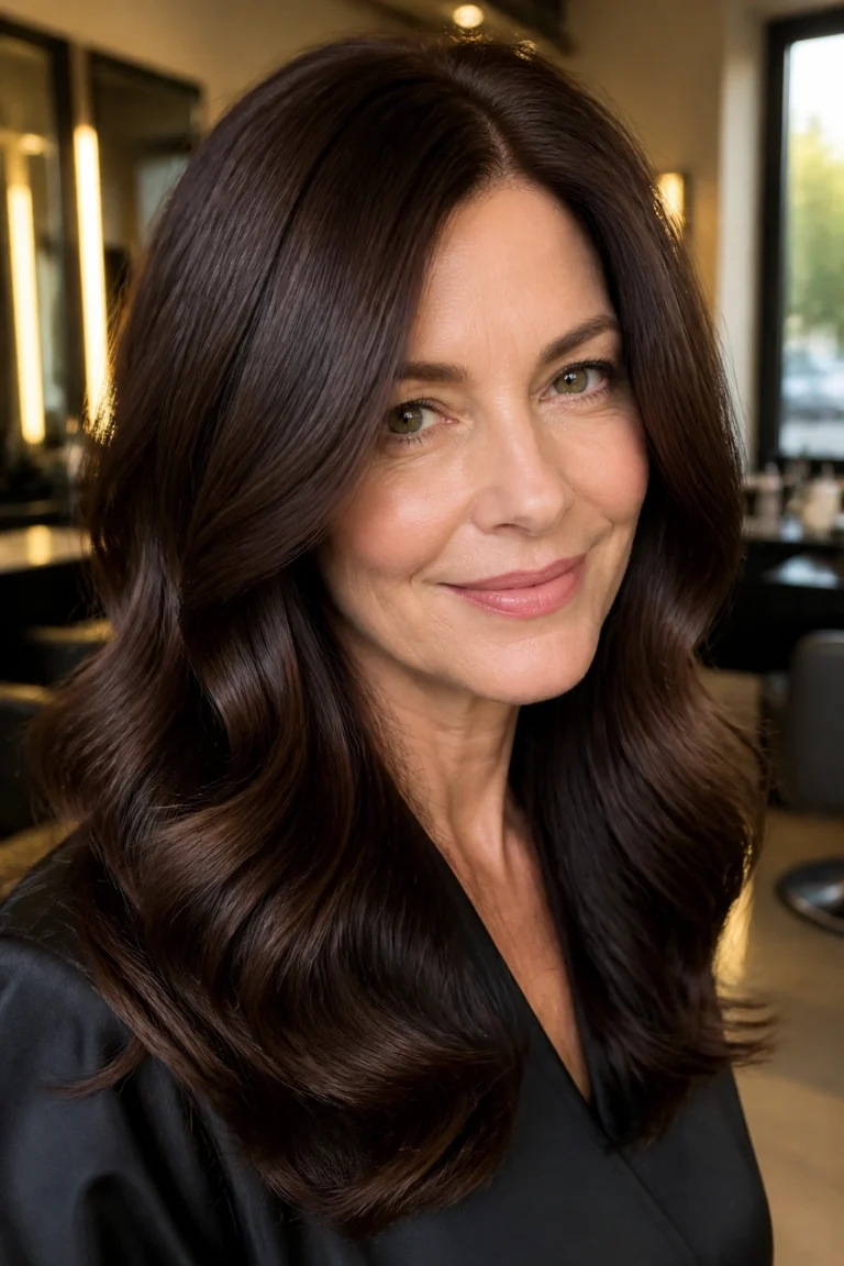 35 Brunette Hair Color Ideas for Women Over 50