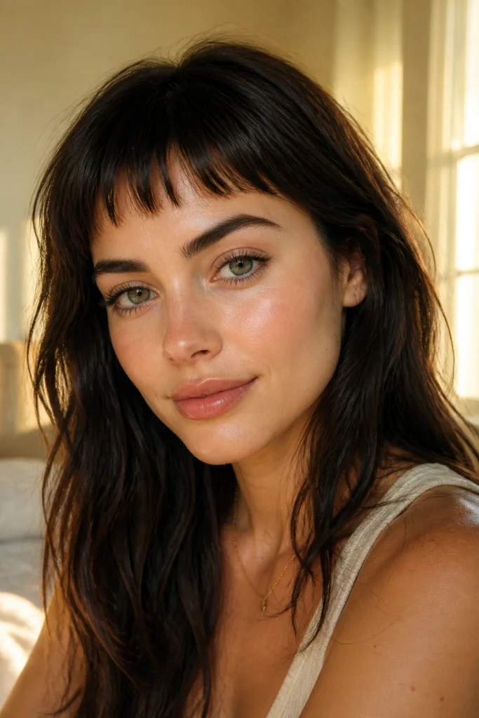18 Short Bang Hairstyles for Round Faces
