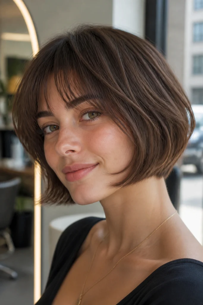 15 Feathered Bobs for a Soft Layered Look