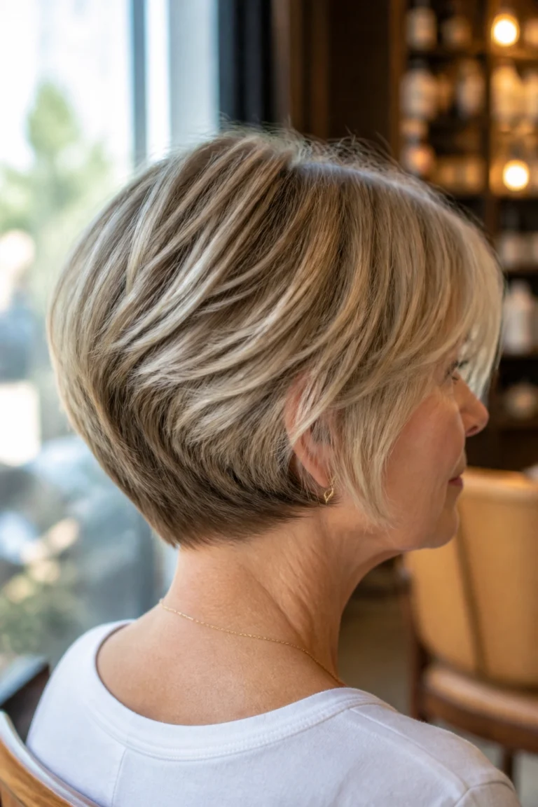 18 Short Stacked Bobs for Older Women