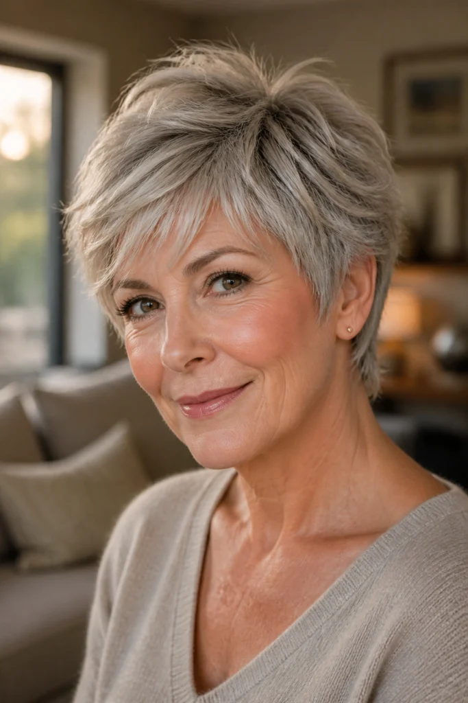 22 Short Shag Haircuts for Women Over 50