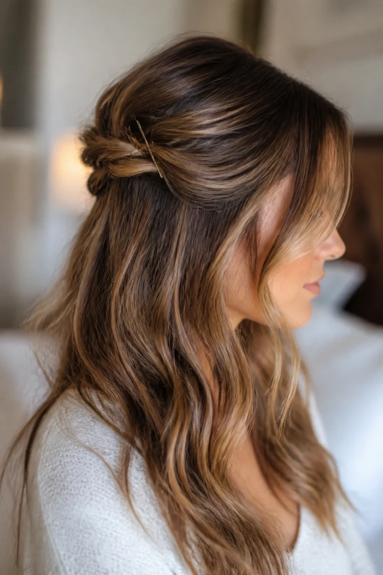 18 Loose Hairstyles for Wavy Long Hair