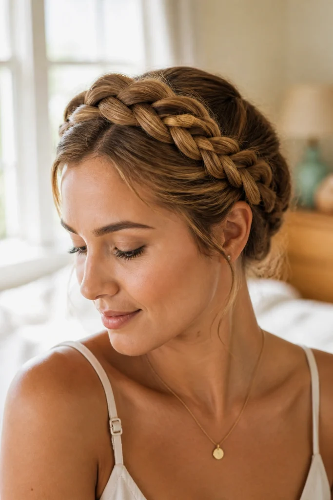 18 Crown Braid Hairstyles for Long Hair