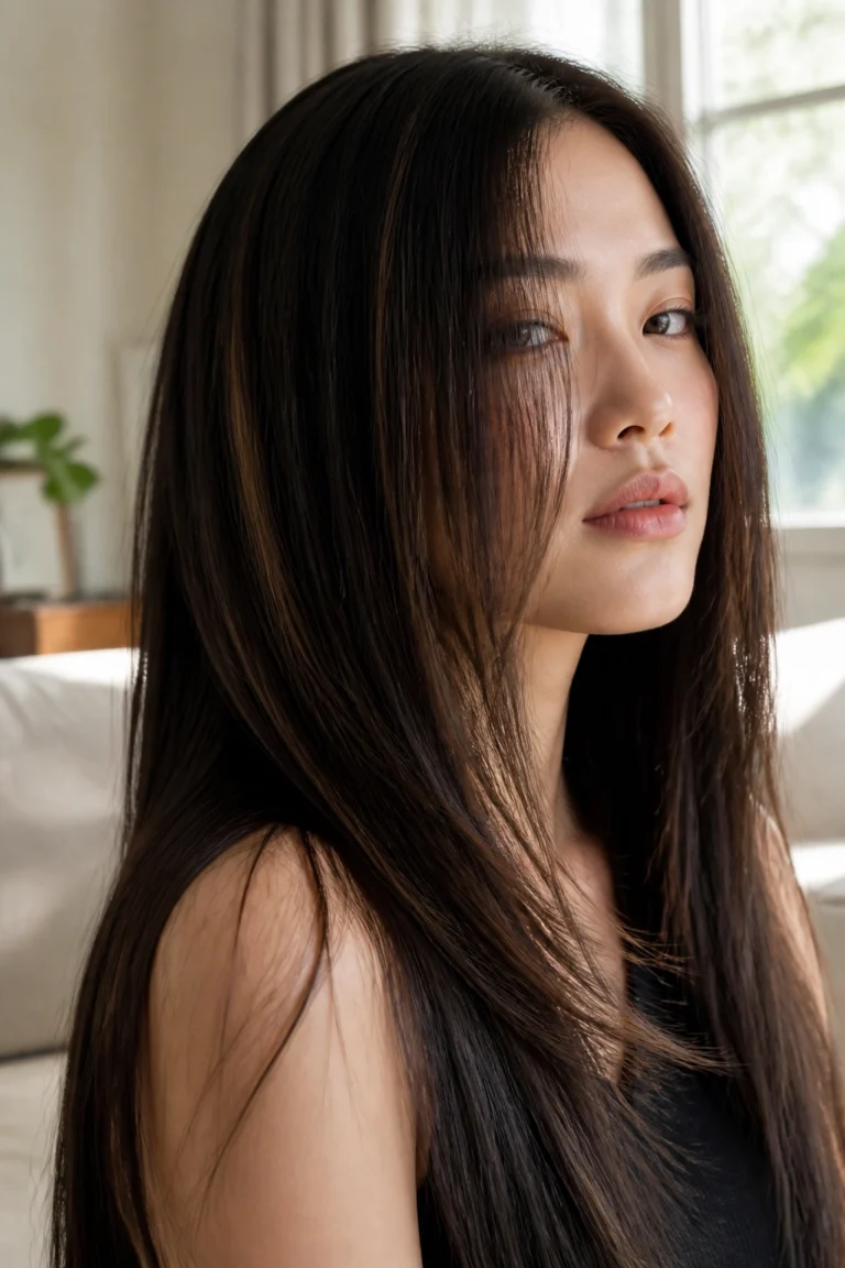 15 Asian Hairstyles With Subtle Brown Highlights