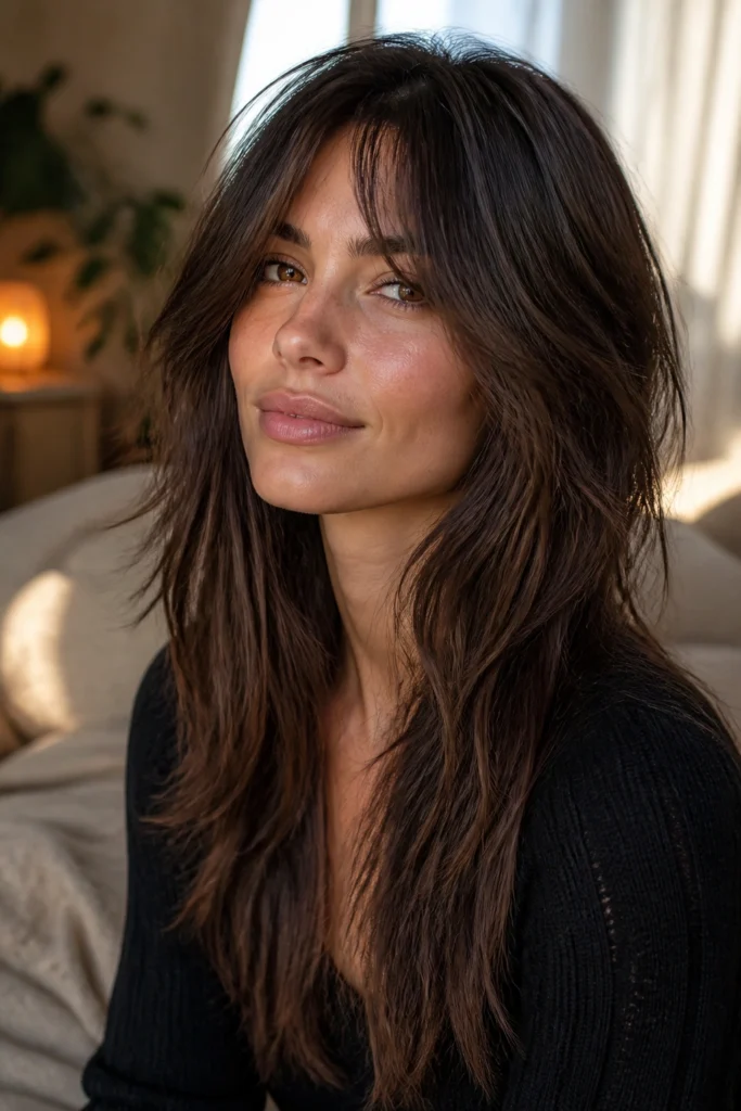 20 Long Wolf Cut Hairstyles for Women