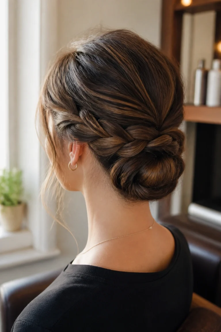 18 Braided Chignon Styles for Elegance