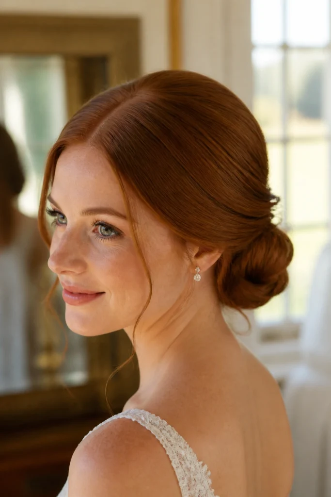 20 Bridal Updos for Redheads and Auburn Hair