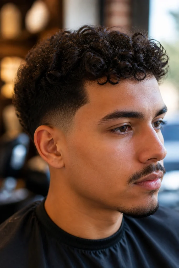 17 Curly Taper Fade Styles for Men
