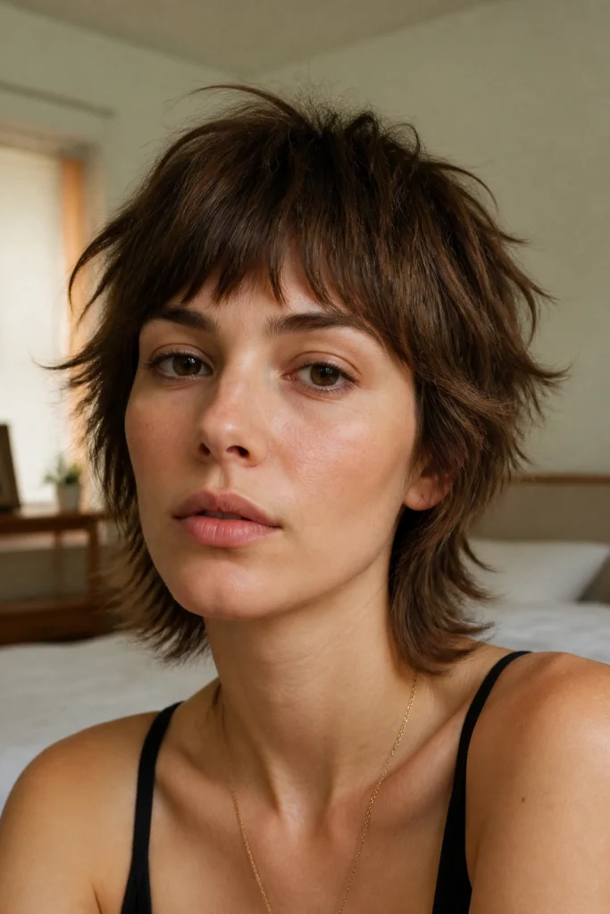 18 Short Shag Haircuts With Bangs