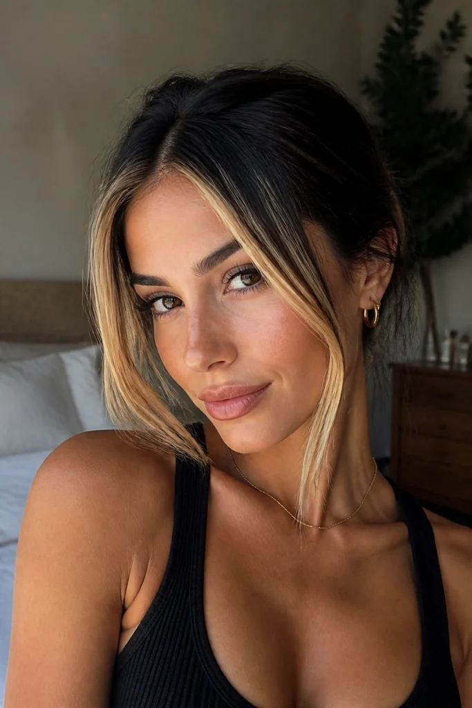 15 Chunky Blonde Highlights on Dark Hair Ideas