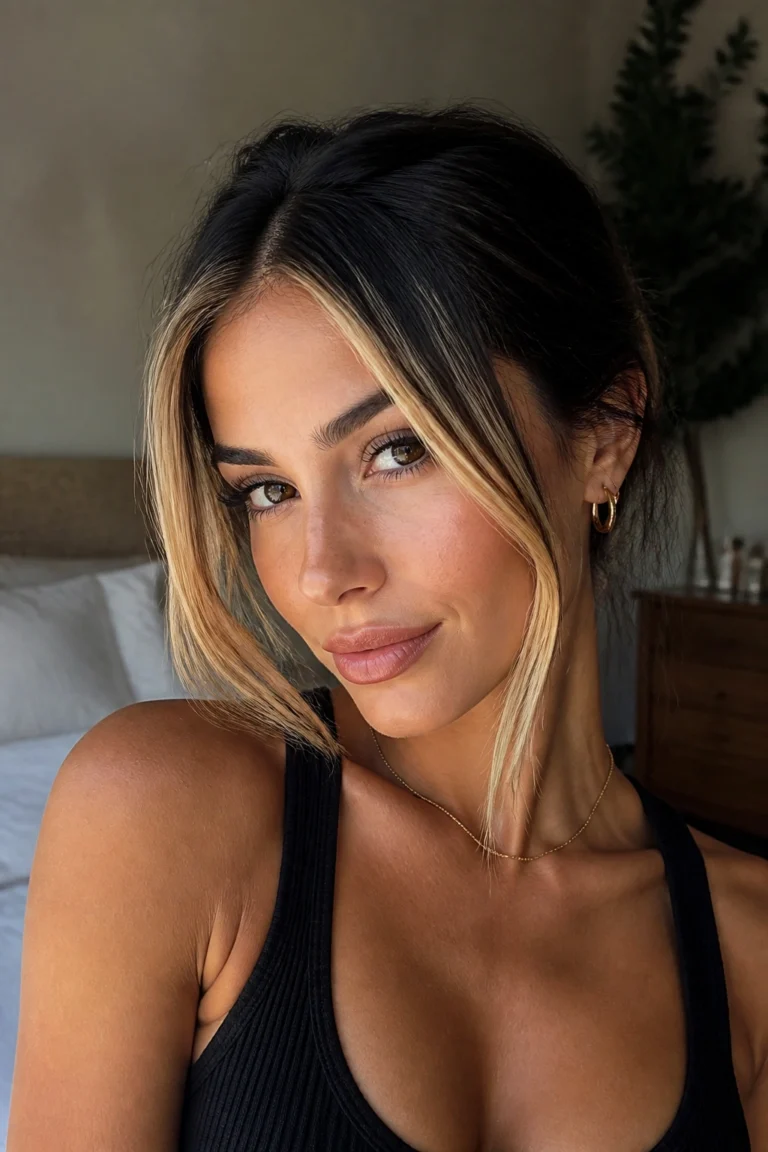 15 Chunky Blonde Highlights on Dark Hair Ideas