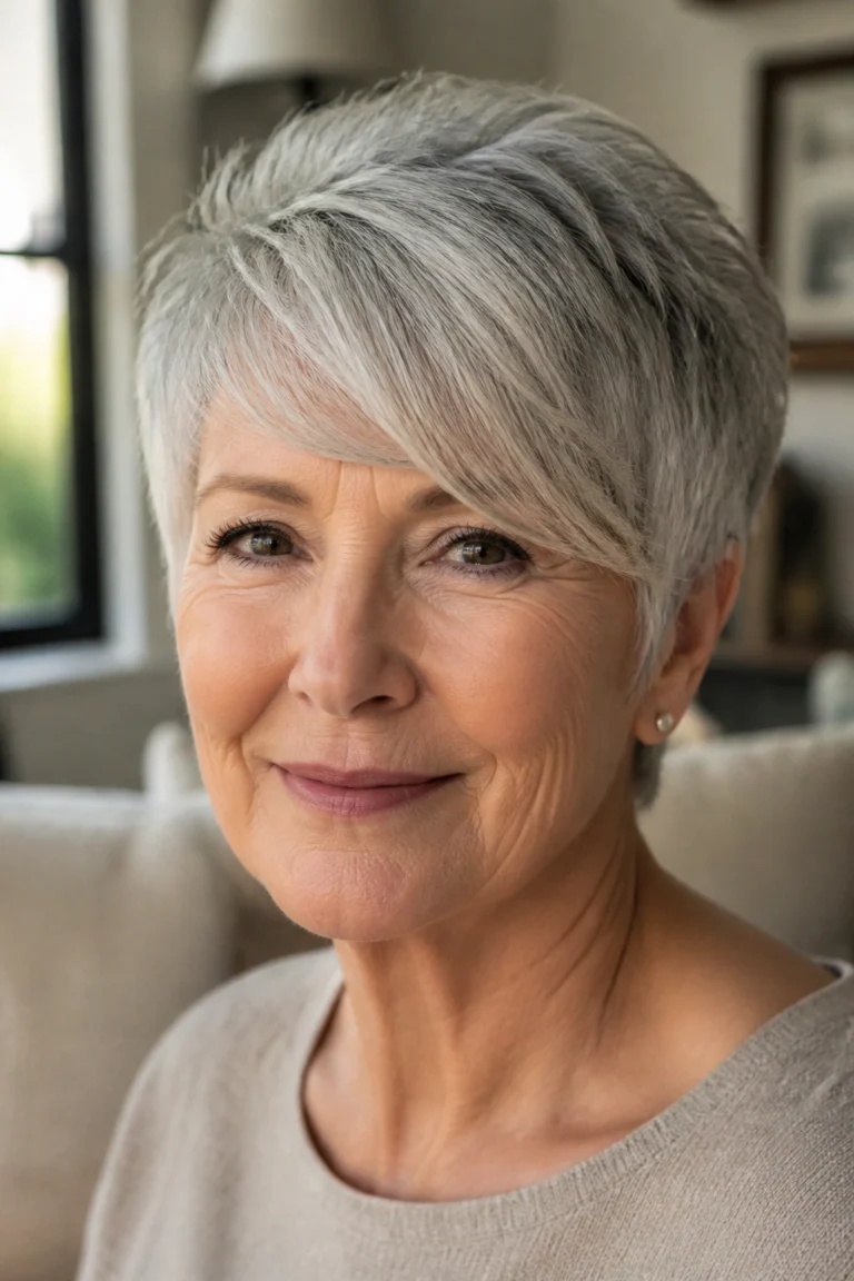 22 Grey Hair Ideas for Women Over 70