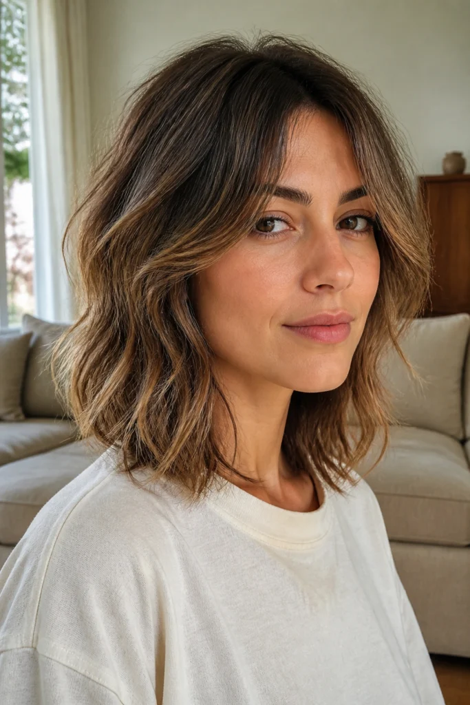 22 Shaggy Haircuts for Wavy Medium Hair
