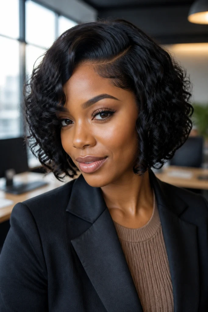 15 Curly Quick Weave Bobs for Black Women