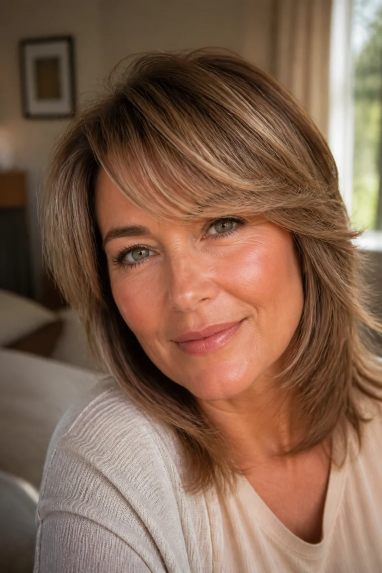25 Bang Styles for Round Faces for Women Over 40